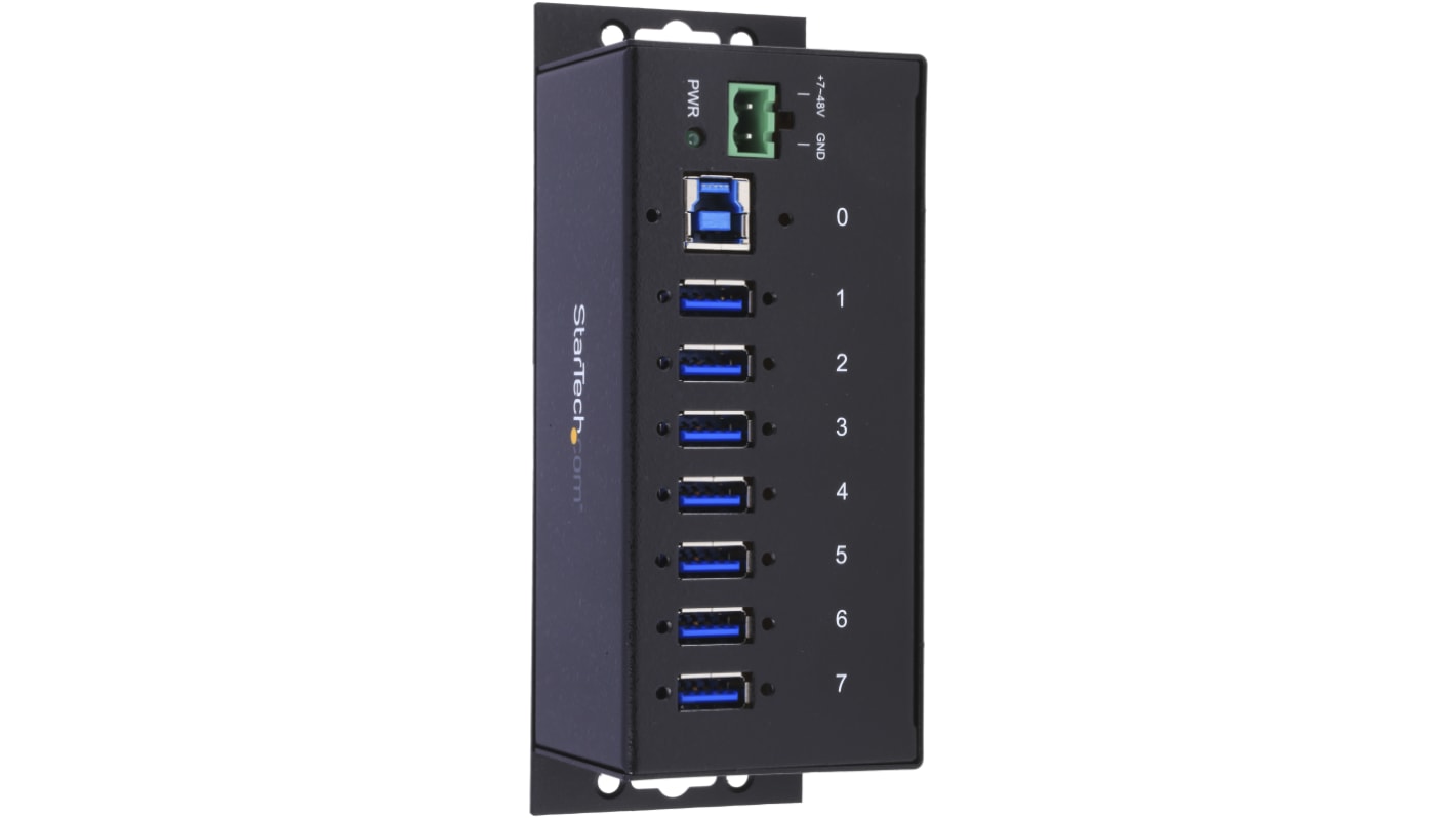 Hub USB StarTech.com, ST7300USBME, USB 3.0 7 Conector de terminal USB A