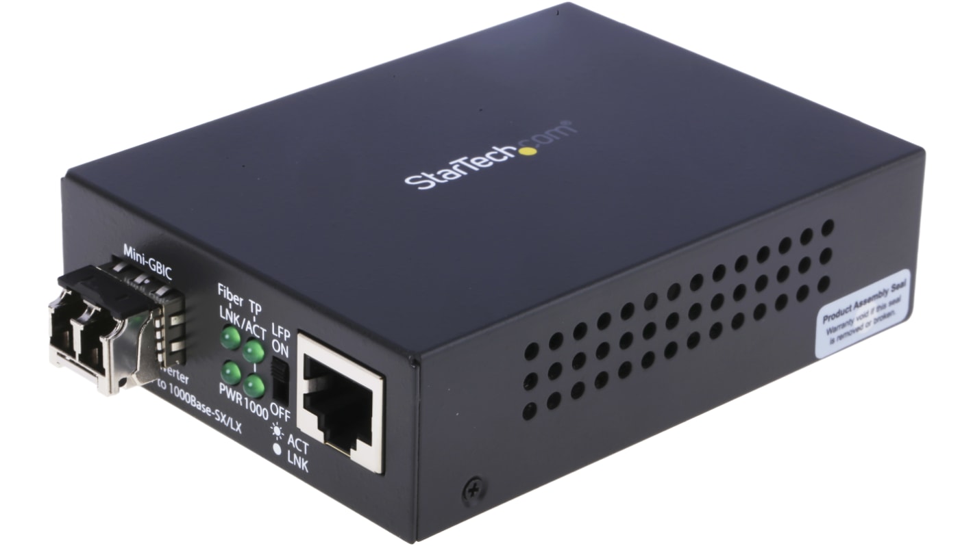 StarTech.com LC, RJ45 Media Converter, Multi Mode, 10/100/1000Mbit/s, Full Duplex 550m