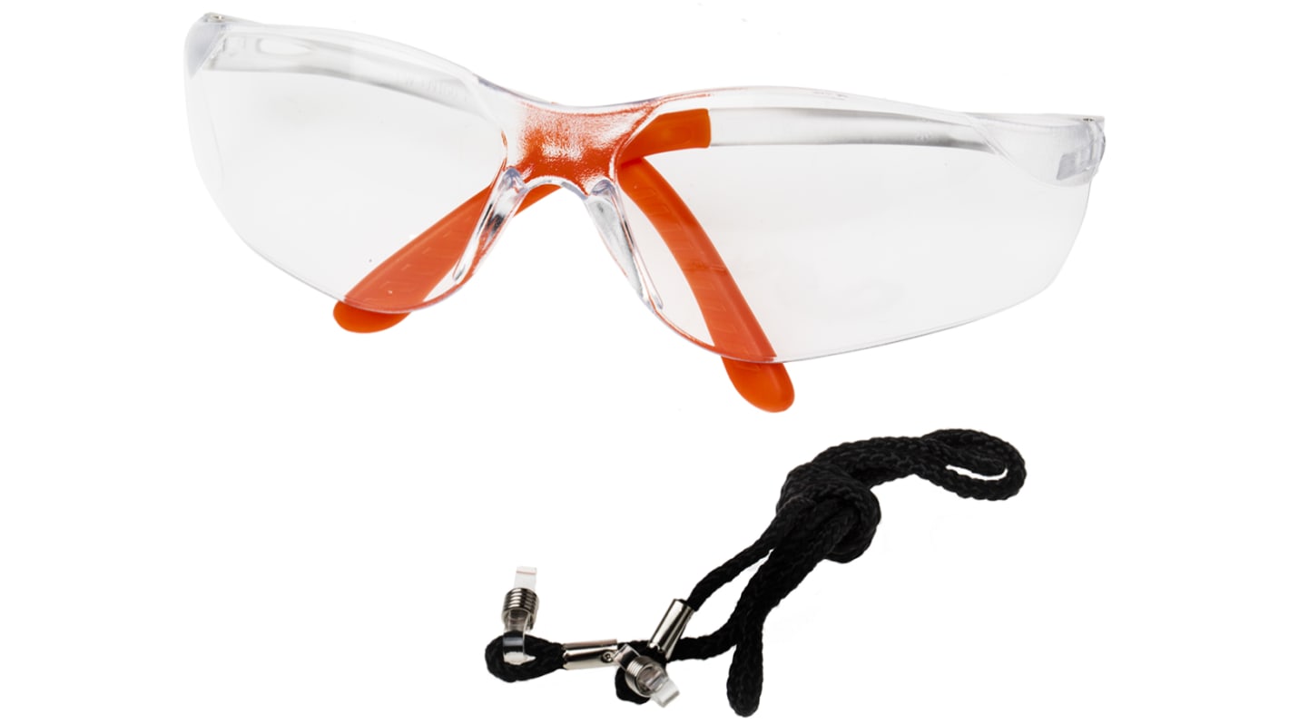 Portwest Anti-Mist Safety Glasses, Clear Polycarbonate Lens