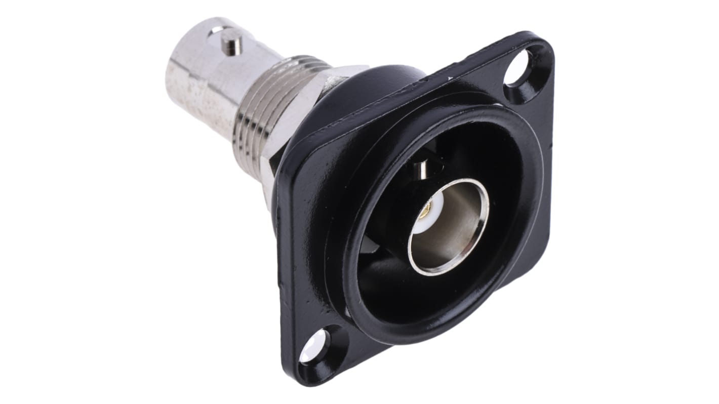 RS PRO, Jack Panel Mount BNC Connector, 50Ω, Straight Body
