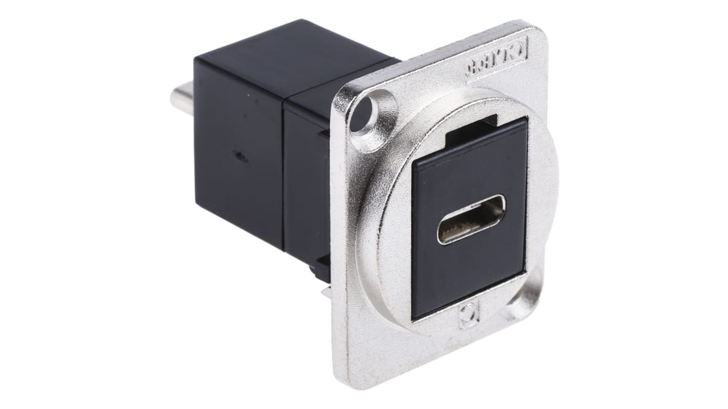 Connettore USB tipo C RS PRO Da femmina a maschio, Montaggio a pannello
