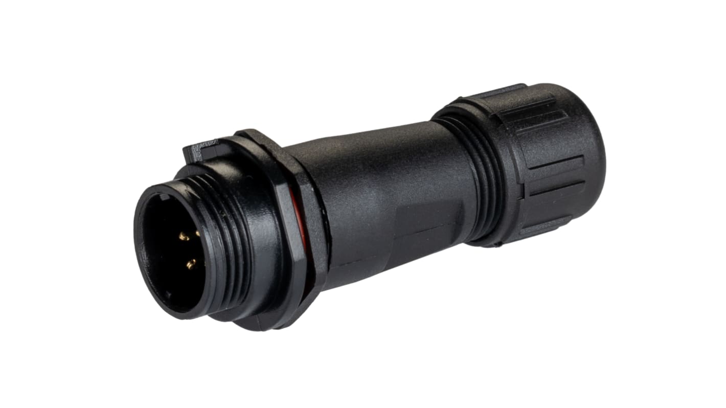 RS PRO Circular Connector, 4 Contacts, Cable Mount, Miniature Connector, Socket, Male, IP68