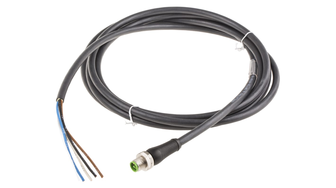 Kabel zasilający ze złączem Złącze M12 liczba rdzeni 4 długość 3m Rodzaj A Męskie
