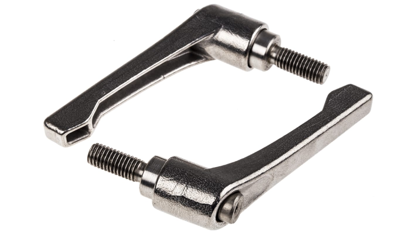 RS PRO Stainless Steel Clamping Lever, M8 x 20mm