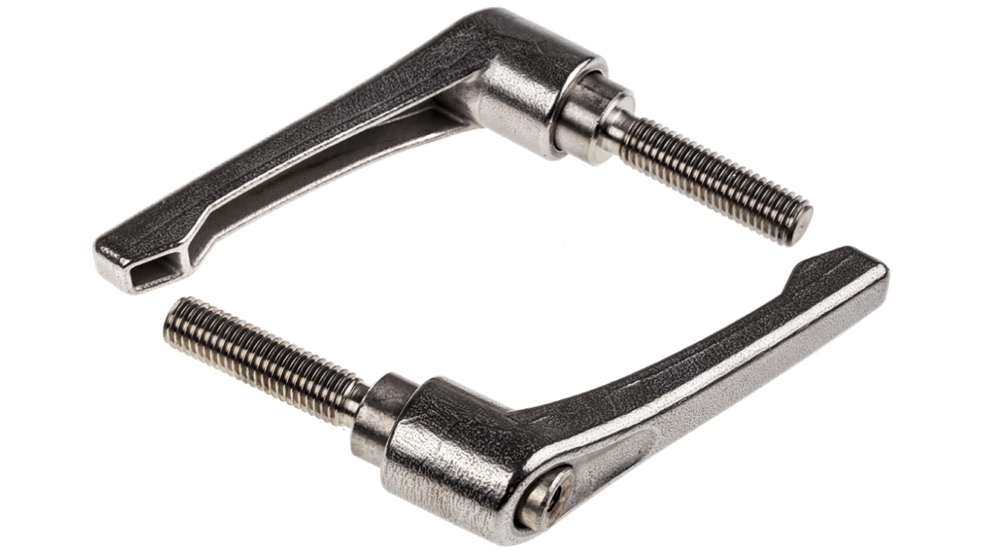 RS PRO Stainless Steel Clamping Lever, M10 x 40mm