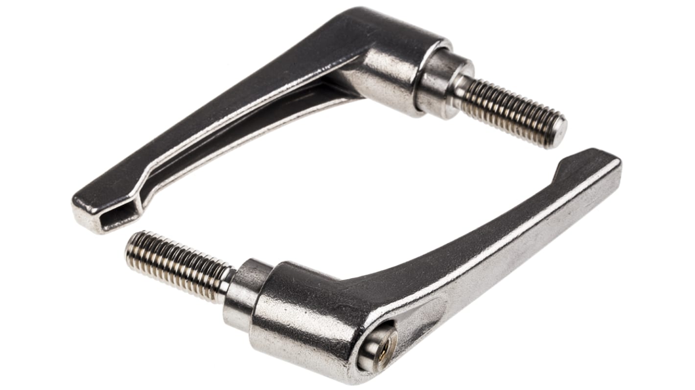RS PRO Stainless Steel Clamping Lever, M12 x 32mm