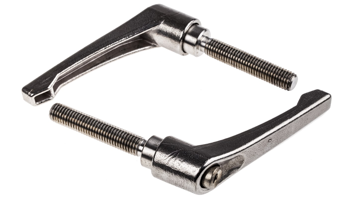 Leva di serraggio RS PRO Maschio, M12, L. inserto 63mm, in Acciaio inox