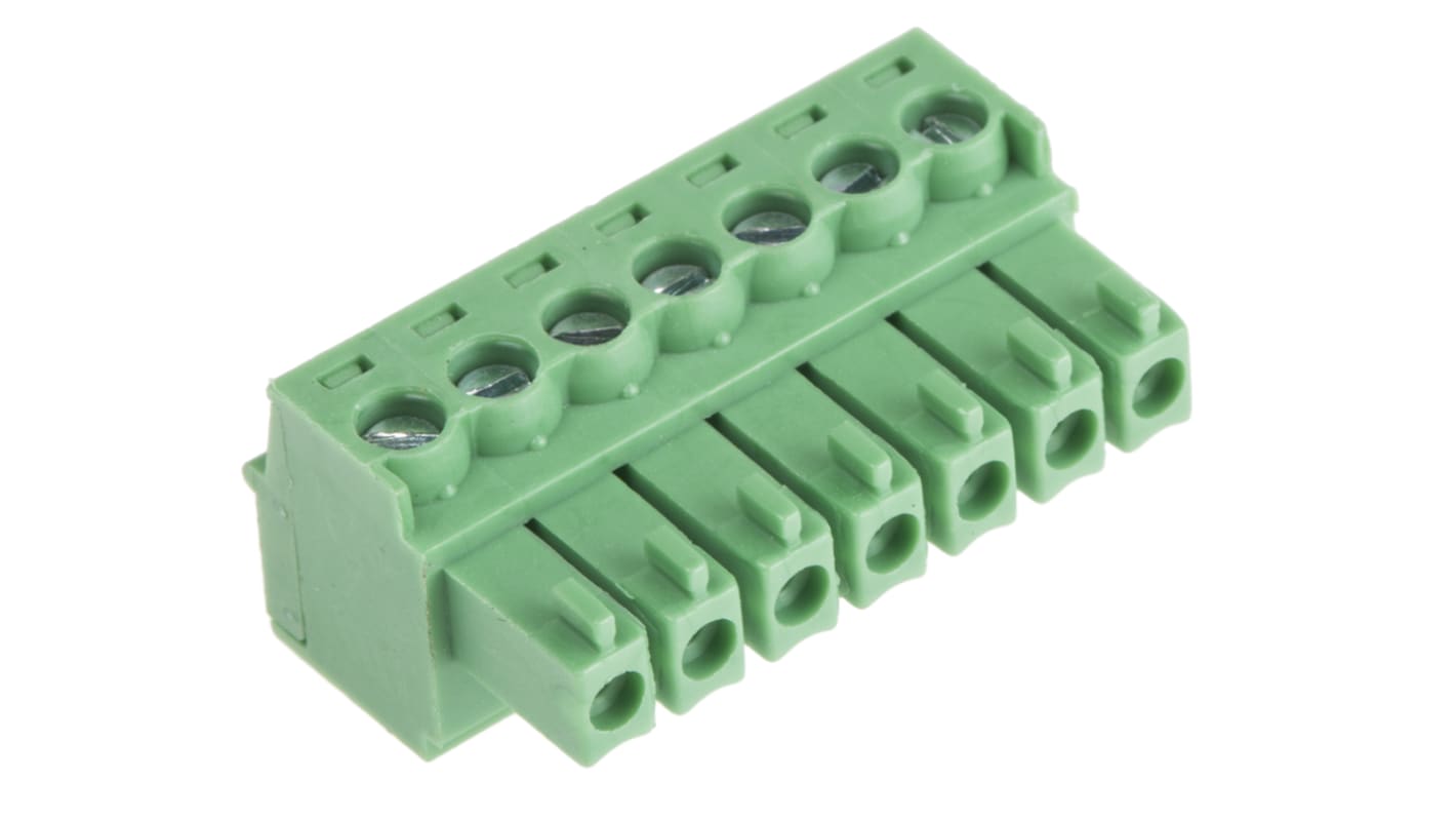 RS PRO, 3.5mm Pitch, 7 Way, , Pluggable Terminal Block, Plug, Through Hole, Screw Termination