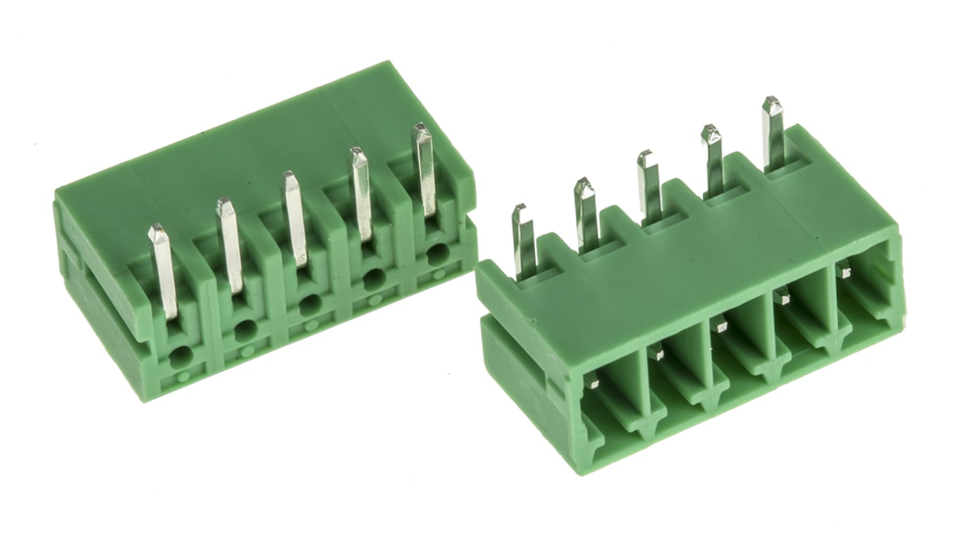 【日本未発売】 , 3.5mmピッチ 基板用端子台, PRO RS 1列, RS | 緑 5極, タイムセール
