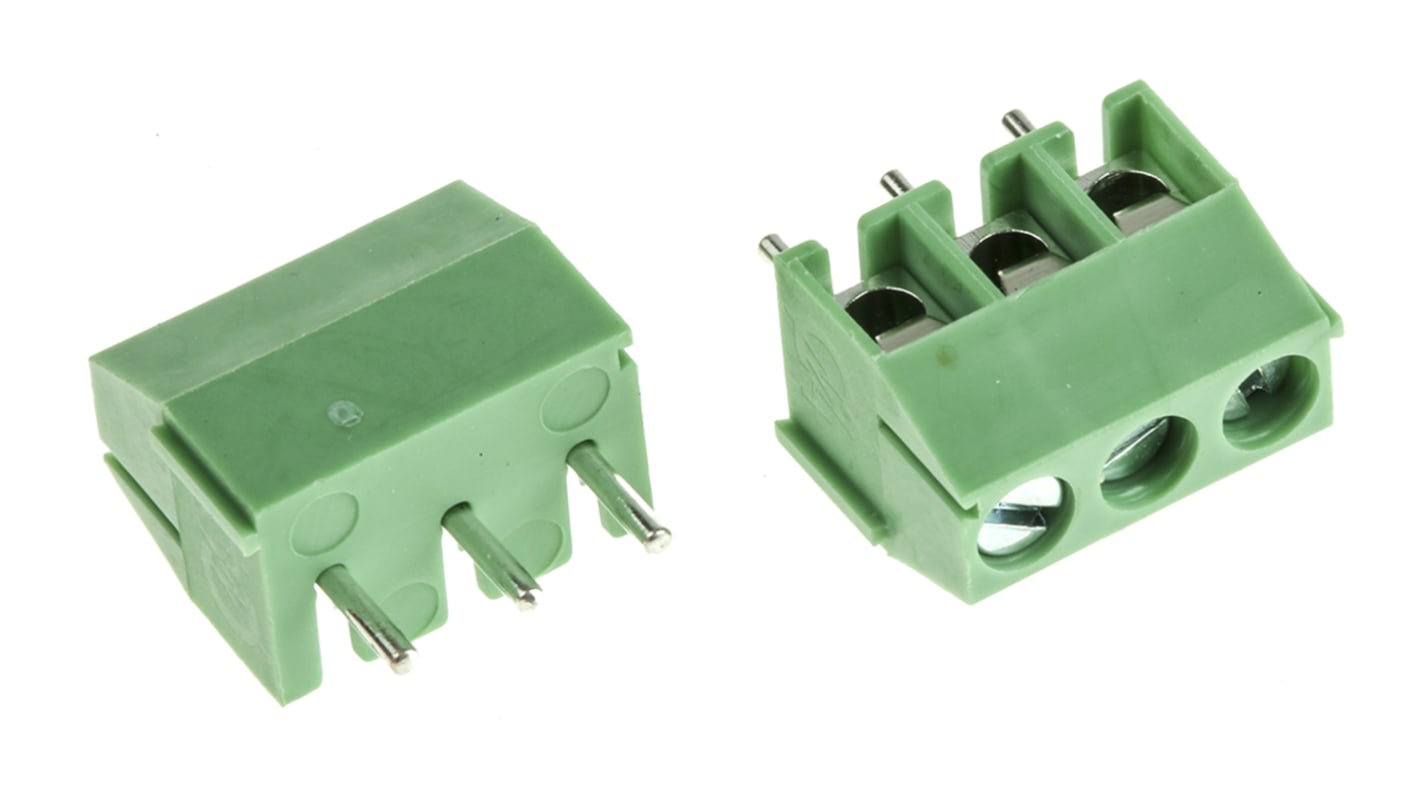 RS PRO 基板用端子台, 10A, 300 V, 3.5mmピッチ, 1列, 3極 | RS RS PRO 基板用端子台, 10A, 300 V, 3.5mmピッチ, 1列, 3極 | RS