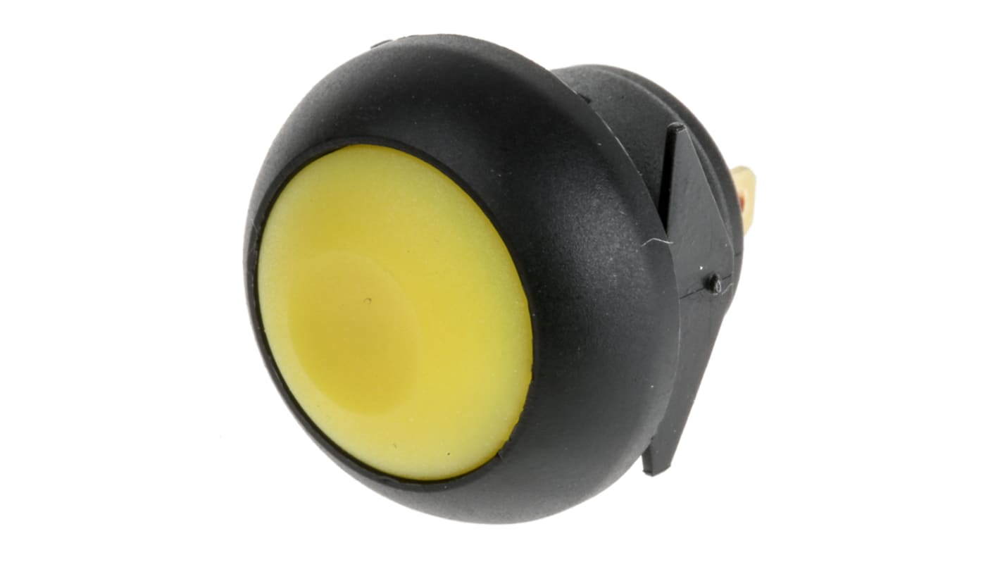 RS PRO Push Button Switch, Momentary, Panel Mount, 13.6mm Cutout, SPST, 32V ac, IP67