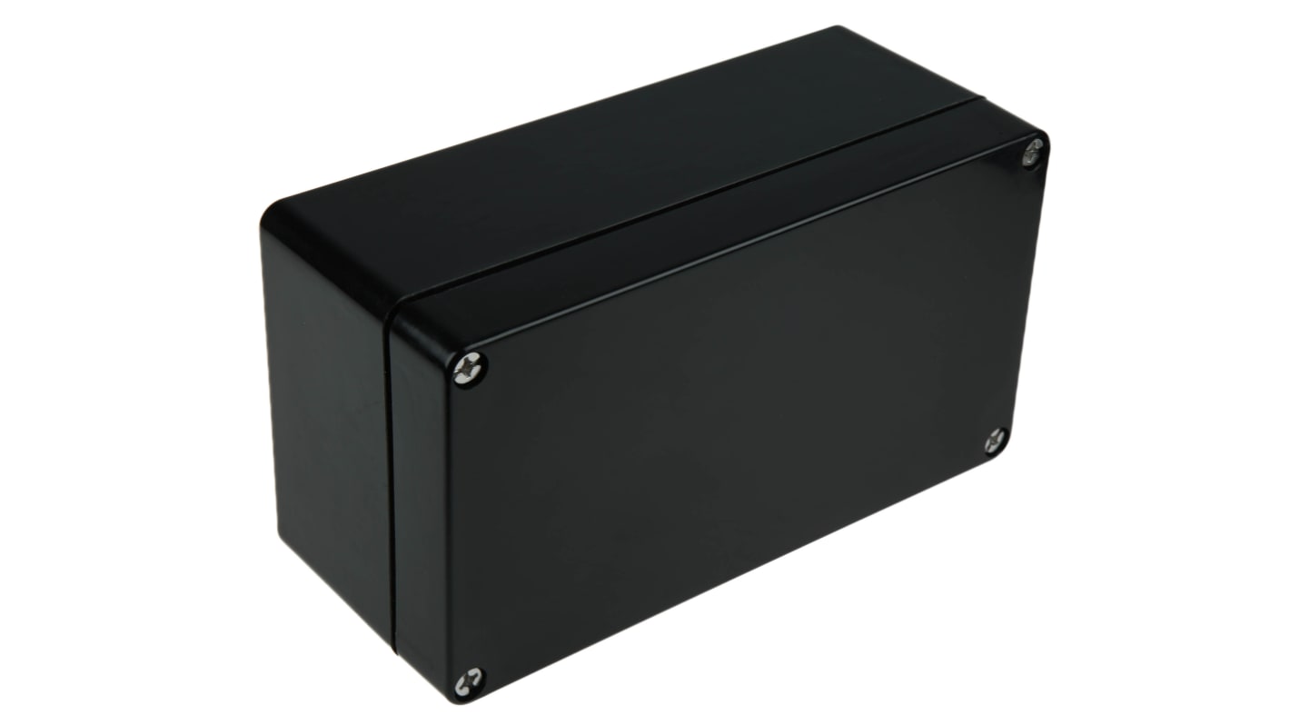 RS PRO Black Glass Fibre Reinforced Polyester Junction Box, IP66, ATEX, IECEx, 220 x 120 x 90mm