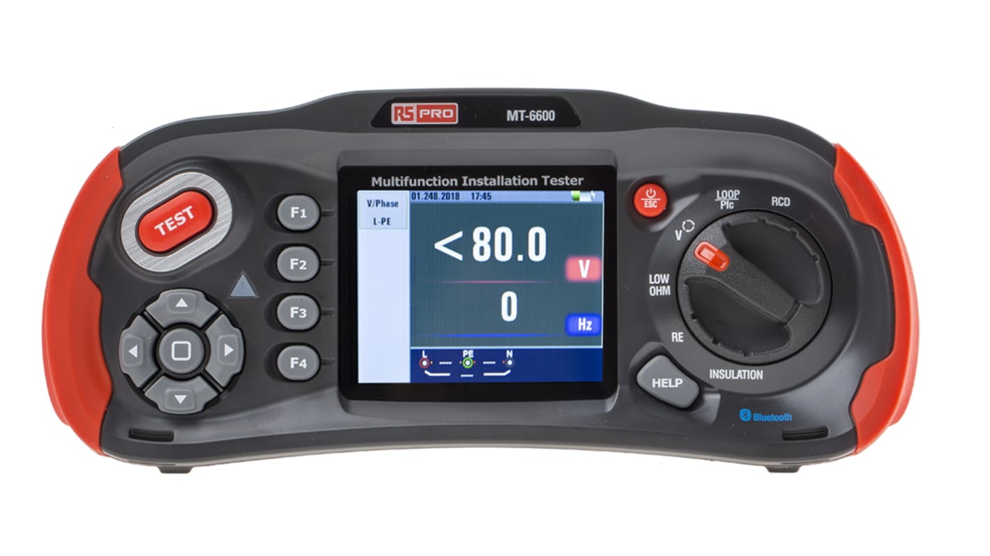 RS PRO MT-6600 Multifunction Tester, 1000V  , Earth Resistance Measurement With Bluetooth, WiFi