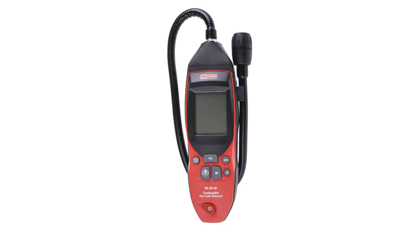 RS PRO Handheld Gas Detector for Combustible Detection, Audible Alarm