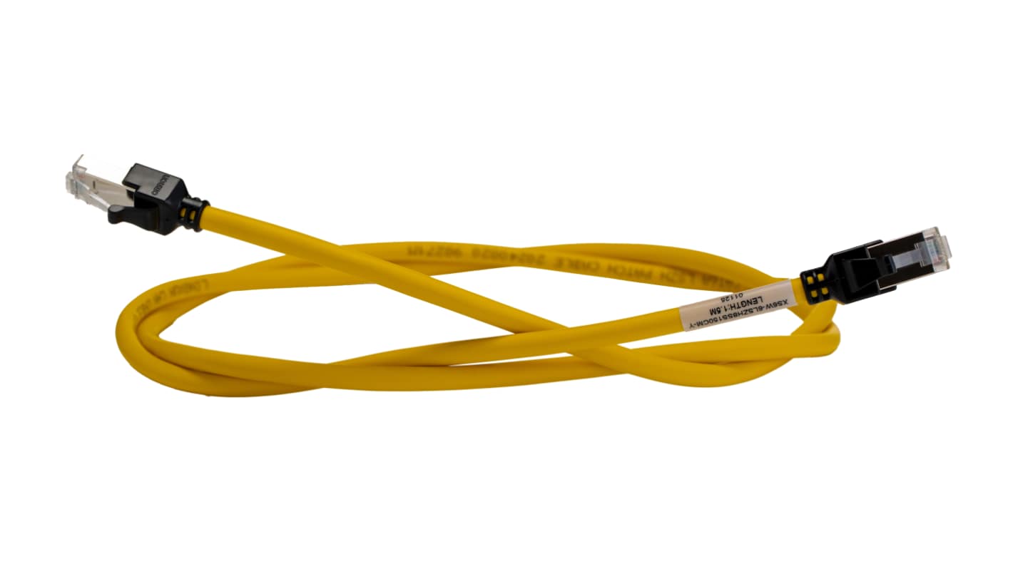 Kabel Ethernet Cat6a długość 1.5m Z zakończeniem Omron LSZH l. żył: 8 średnica 5.8mm