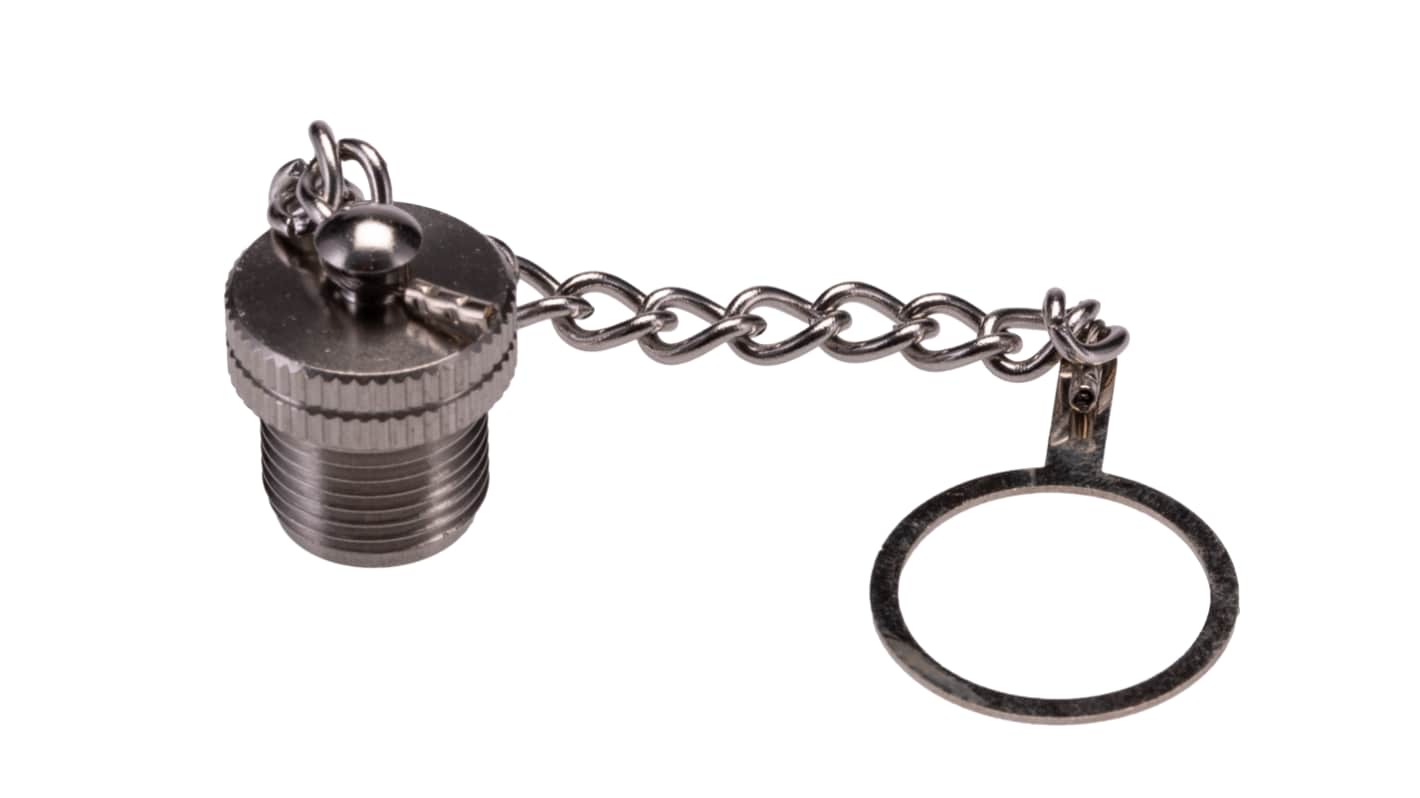 Bulgin M12 Male Dust Cap, Shell Size M12 IP67 Rated, with Nickel Finish, Brass