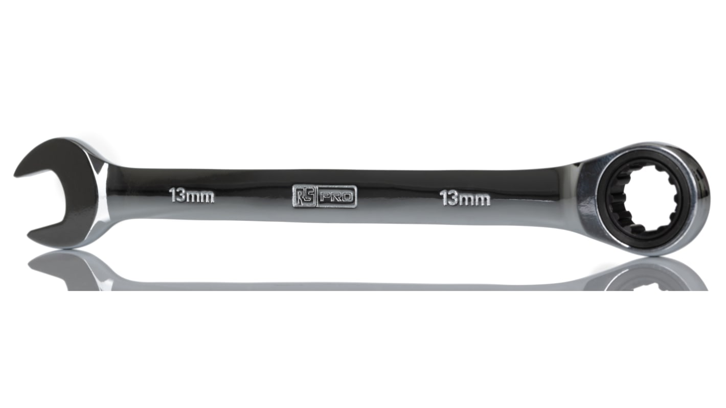 RS PRO 开口棘轮扳手, 13mm, CRV制
