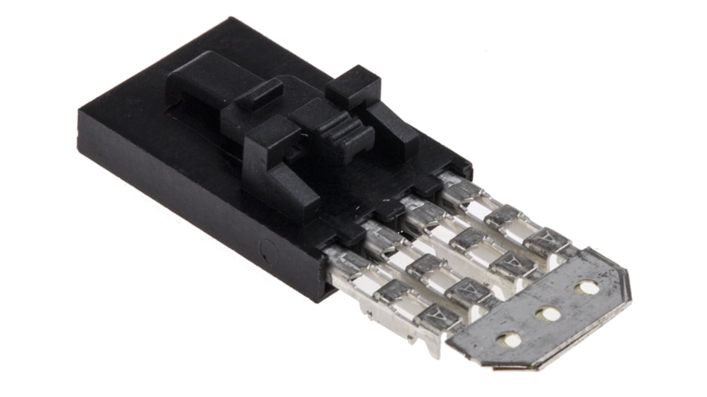 Molex IDC连接器, 母座, 4p, 2.54mm间距, 电缆安装, IDC端接, 直向, SL系列