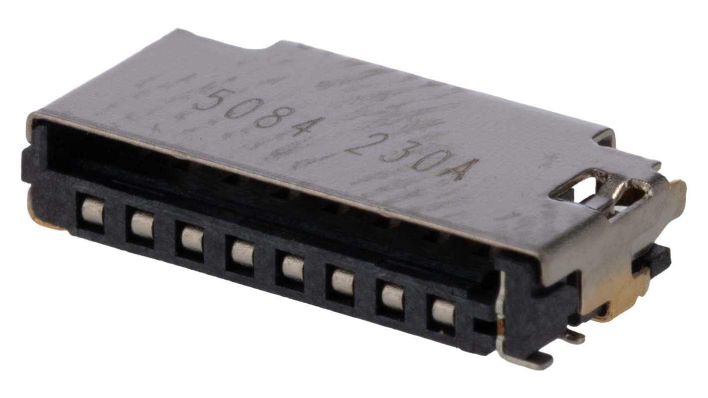 Molex, 47571 8 Way Push/Pull Memory Card Connector With Solder Termination