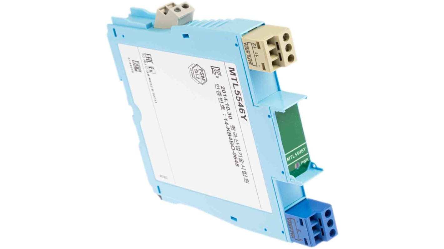 Eaton MTL Series Signal Conditioner, Current, Voltage Input, Current Output, 20 → 35V dc Supply