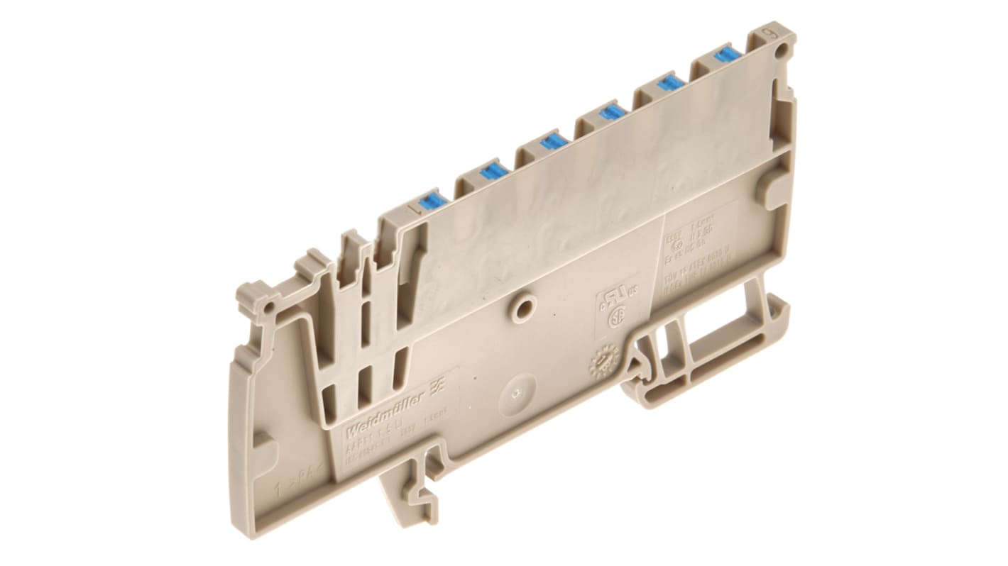 Weidmuller A Series Blue DIN Rail Terminal Block, 1.5mm², Single-Level, Push In Termination