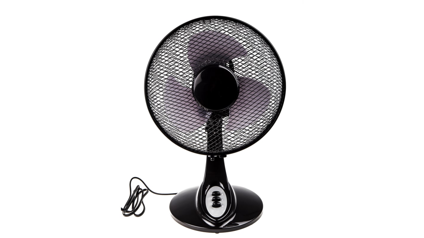 Ventilador de sobremesa con 2 velocidades, Ø 250mm, alim 230 V