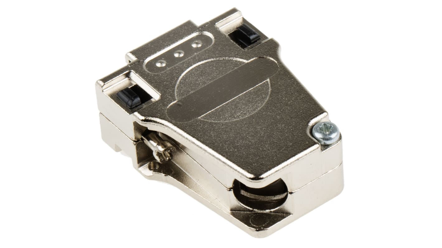 Phoenix Contact DSSC Series Die Cast Zinc Right Angle D Sub Backshell, 9 Way, Strain Relief
