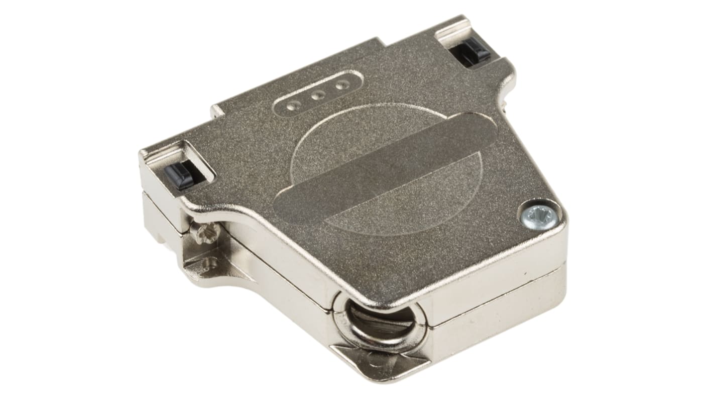 Phoenix Contact DSSC Series Die Cast Zinc Right Angle D Sub Backshell, 25 Way, Strain Relief