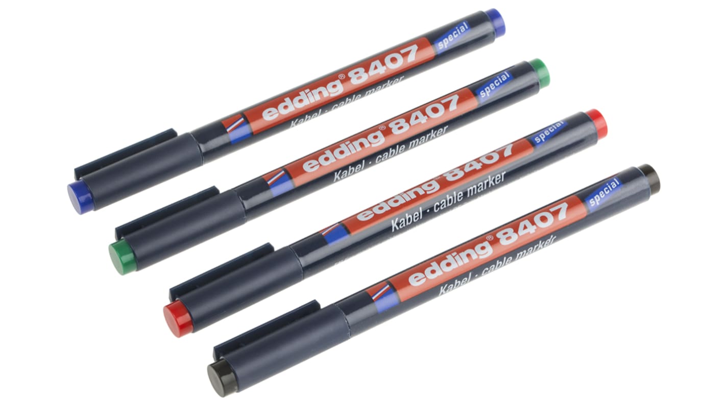 Edding 记号笔, 电缆标识, 绿色, 0.3 mm笔尖