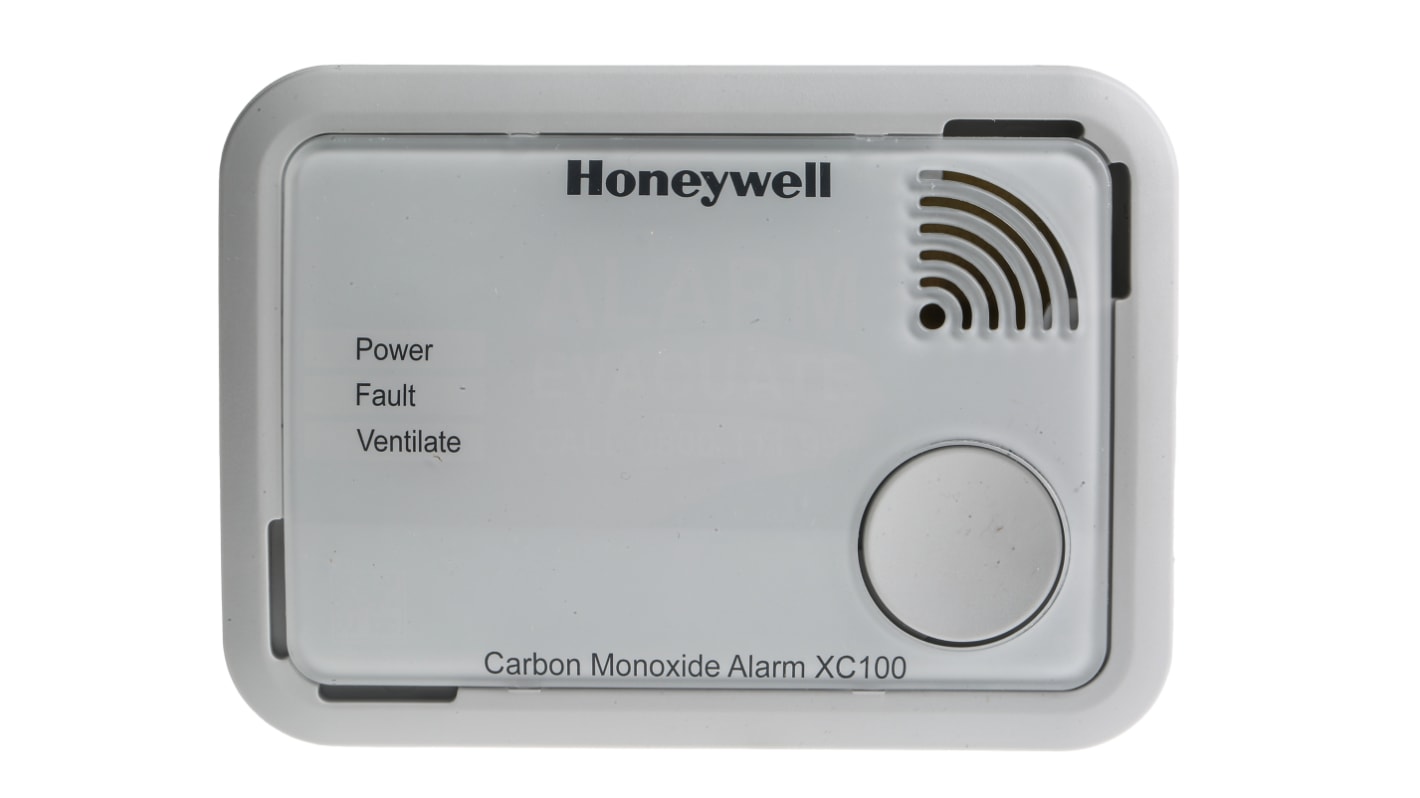 Honeywell XC100 Ceiling, Free Standing, Wall Gas Detection for Carbon Monoxide Detection, Audible Alarm