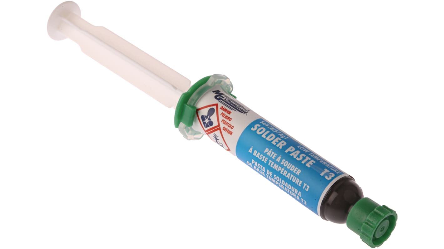 MG Chemicals 4902P T3 Lead Free Solder Paste, 25g Syringe