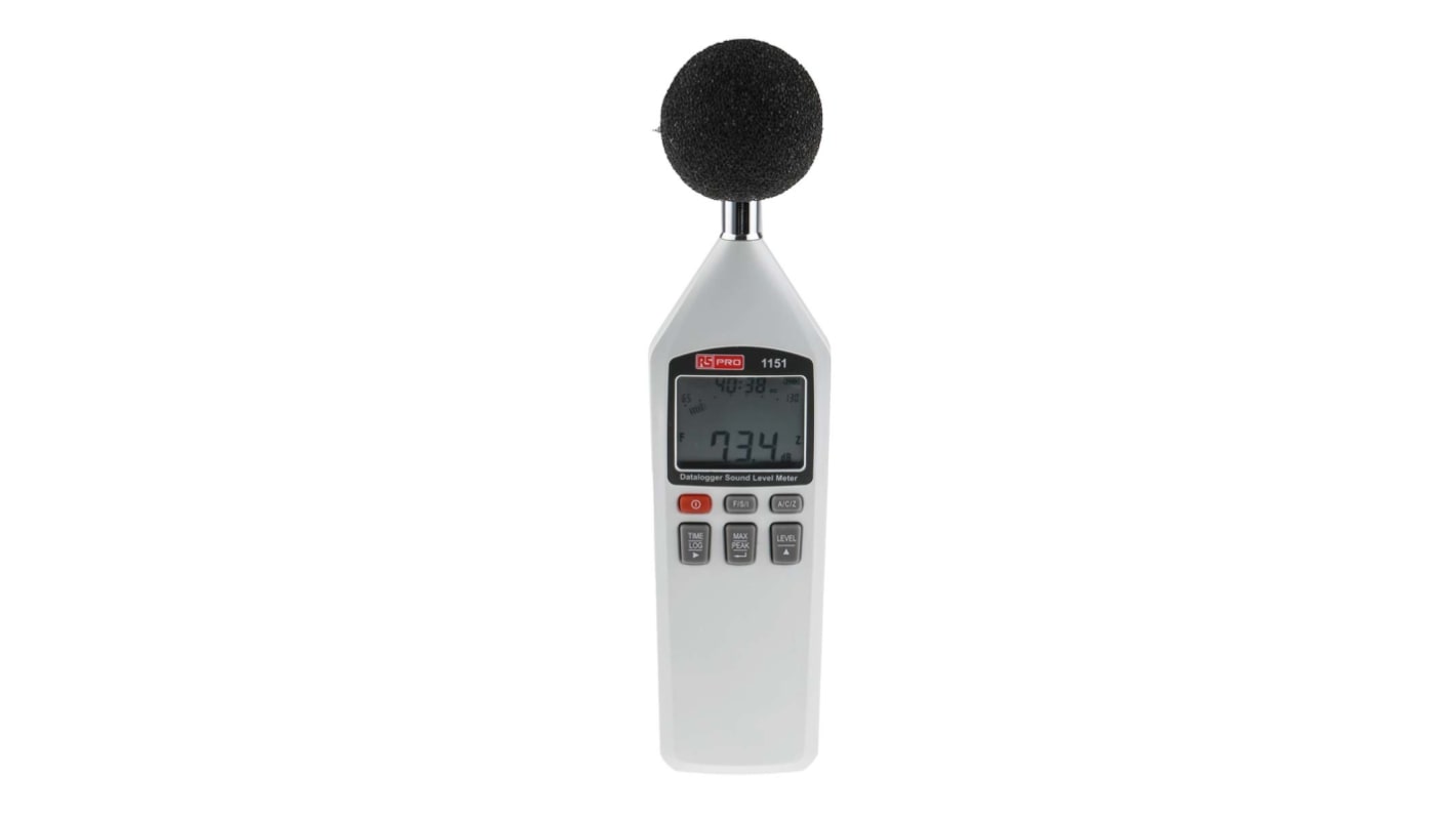 RS PRO A/C/Z计权声级计, 30dB至130dB