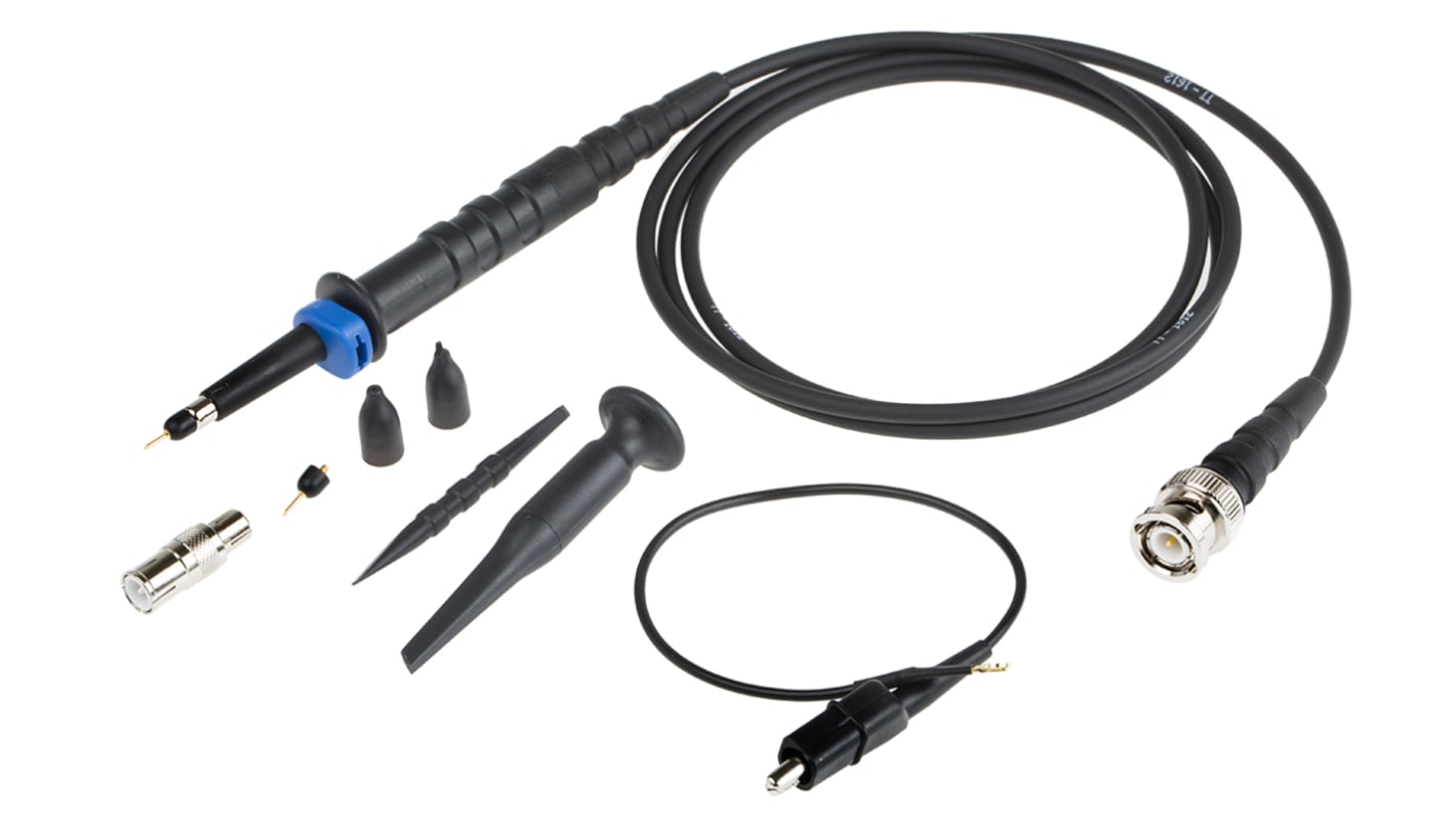 RS PRO Oscilloscope Probe, Voltage Type, 150MHz, 1:10, BNC Connector