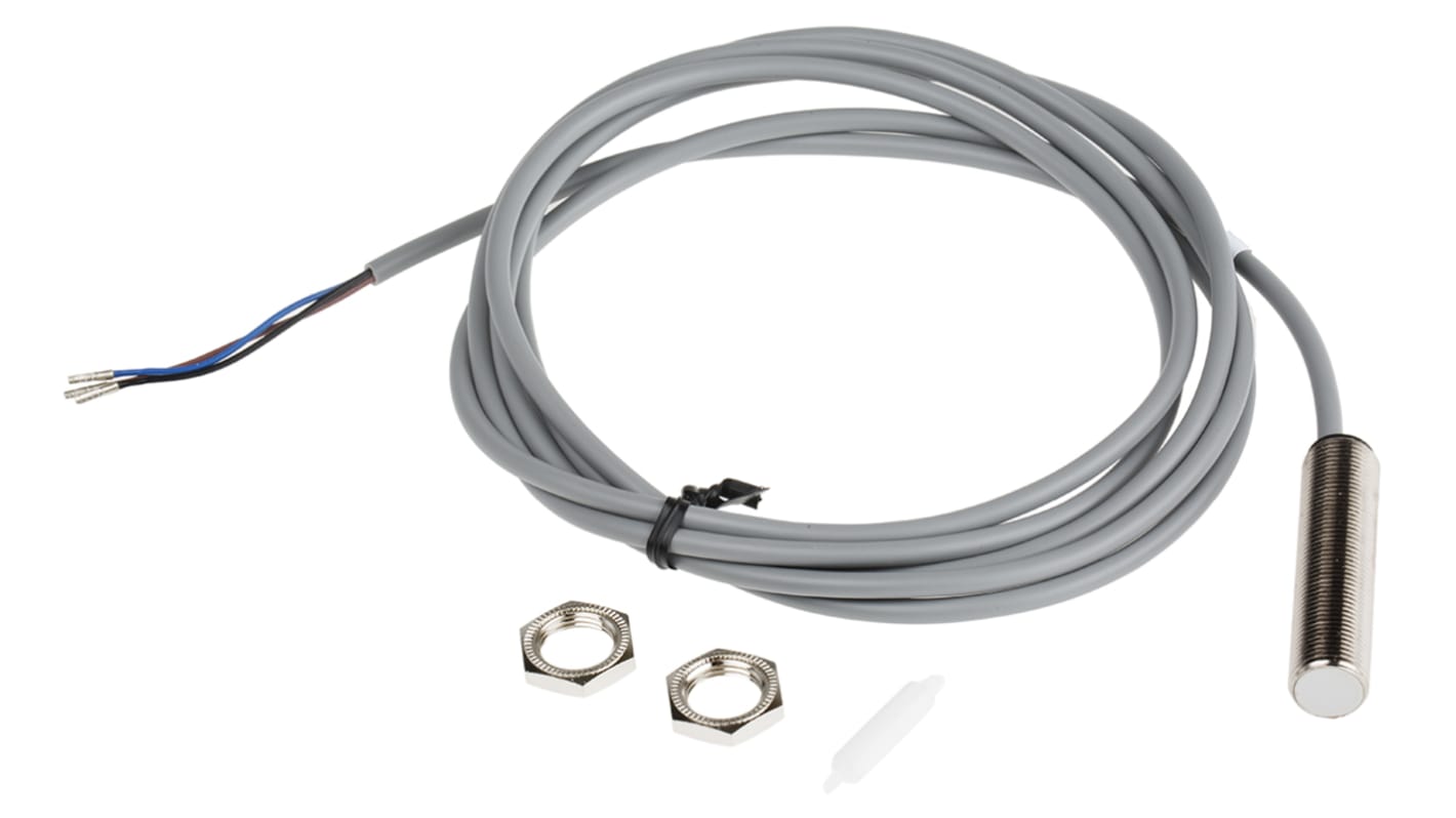 Rs-Online Sensore di prossimità Cilindro filettato RS PRO M12 rilevamento 4 mm 10 → 30 V c.c