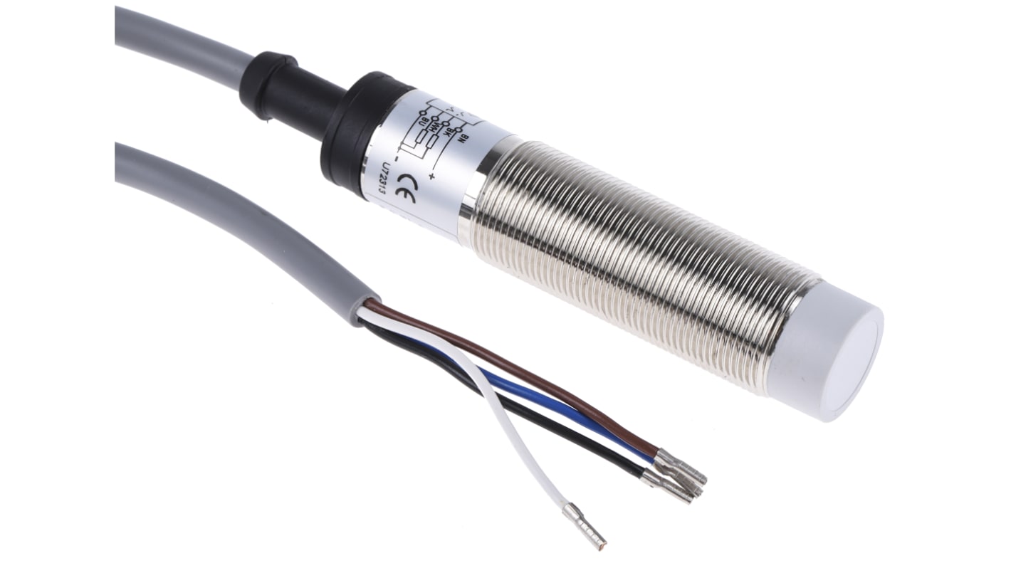 Rs-Online Sensore di prossimità Cilindro filettato RS PRO M18 rilevamento 8 mm 10 → 30 V c.c