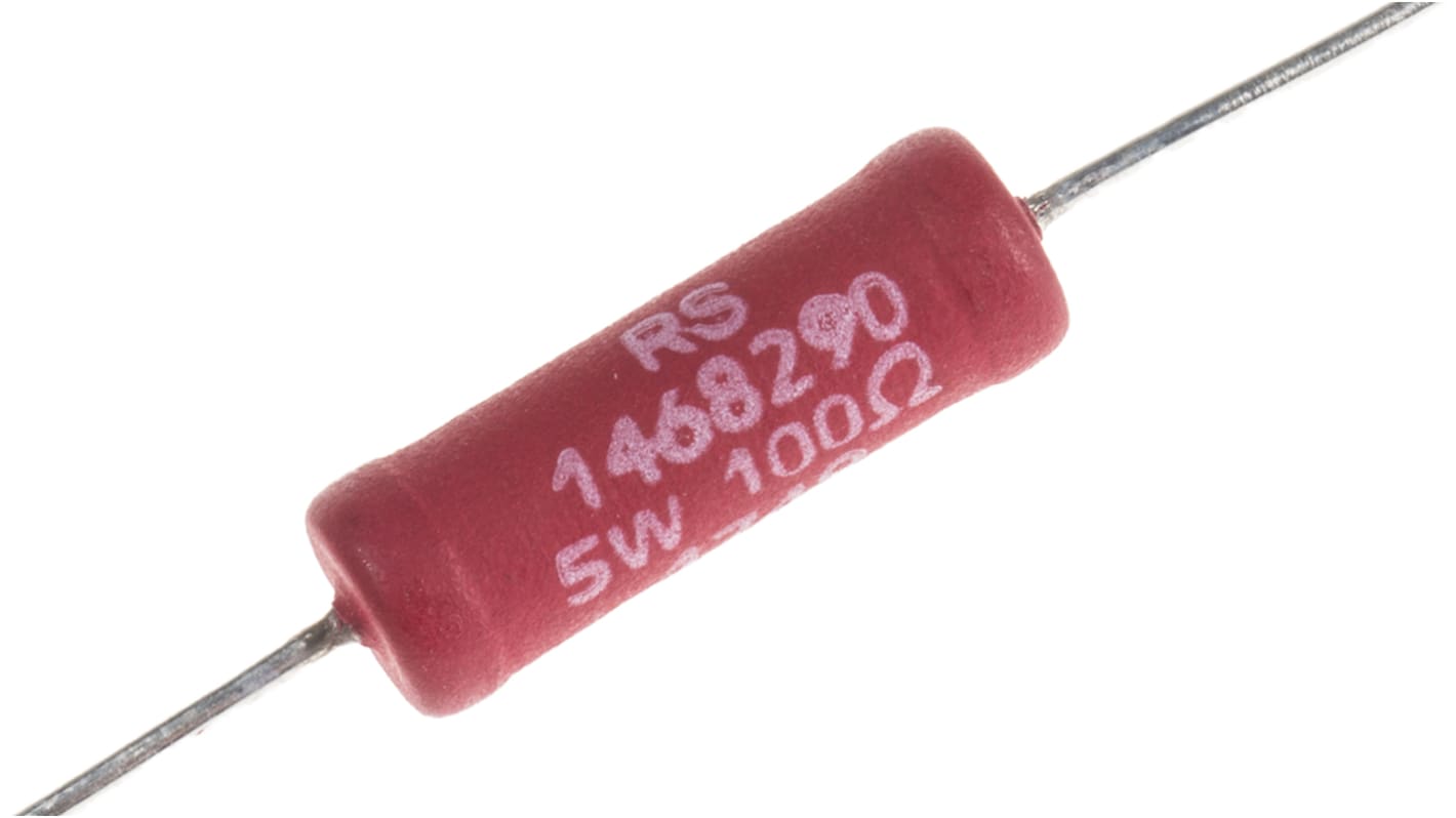 RS PRO 100Ω Wire Wound Resistor 5W ±5%