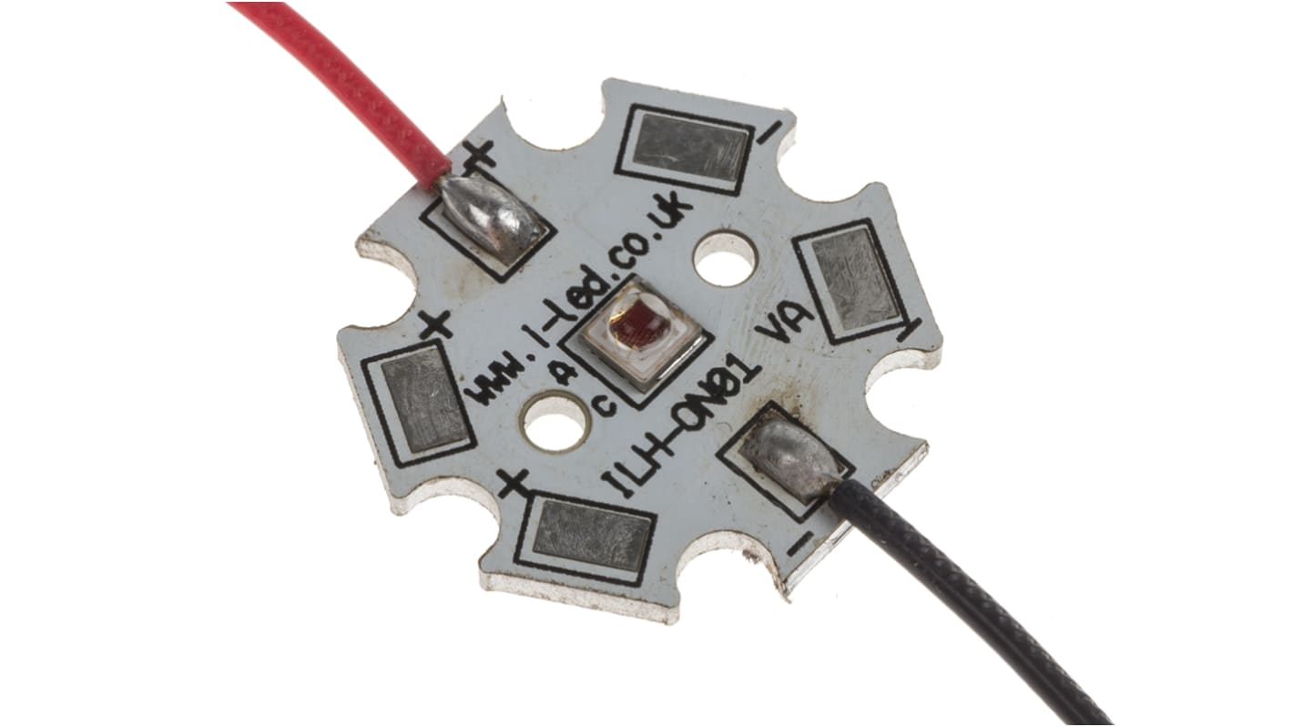 Intelligent LED Solutions LEDアレイ, 赤, IHH-OM01-FRED-SC221-WIR200.