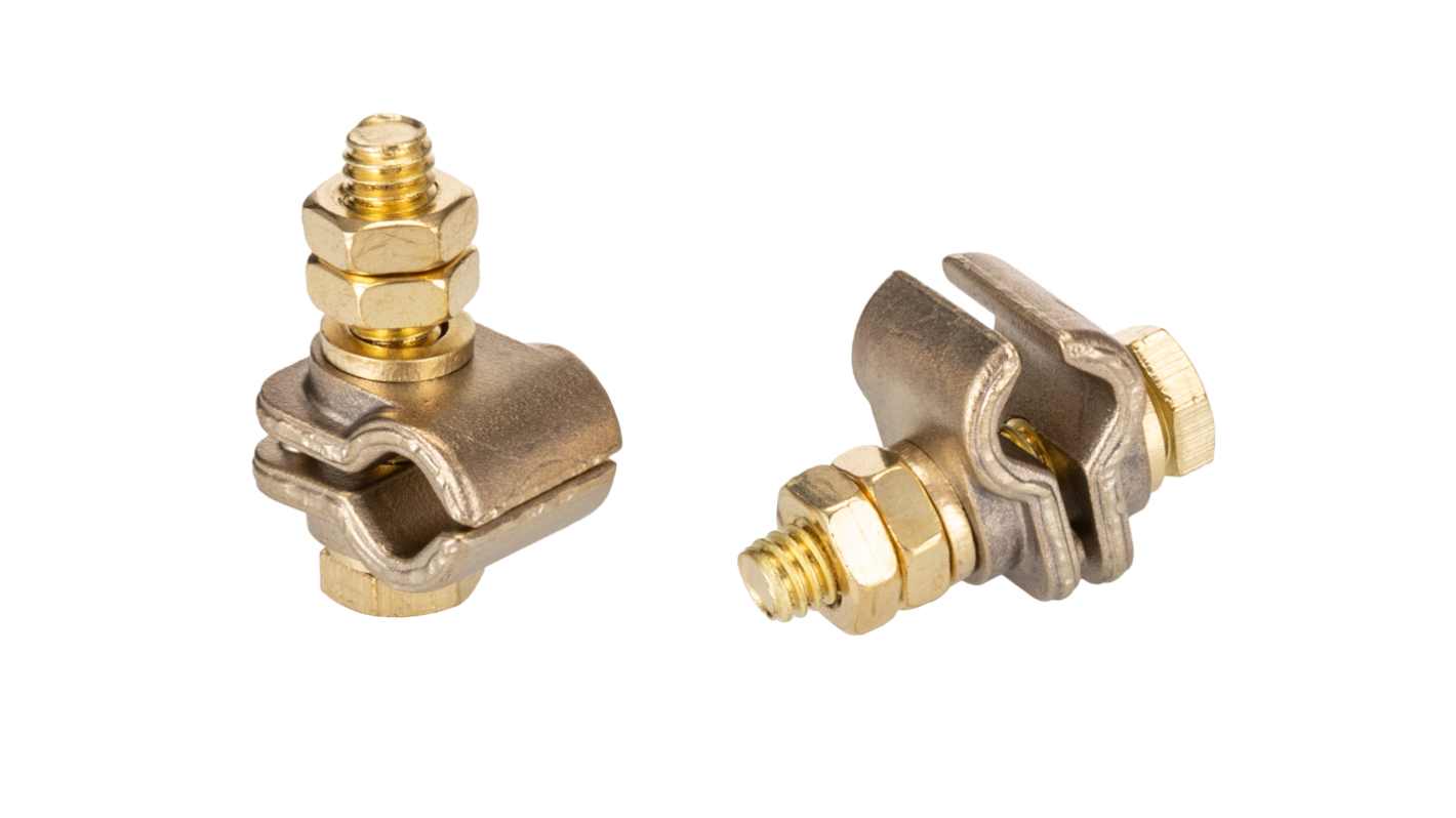 WJ Furse Copper Alloy Earth Clamp Nominal Rod dia. 9.5mm