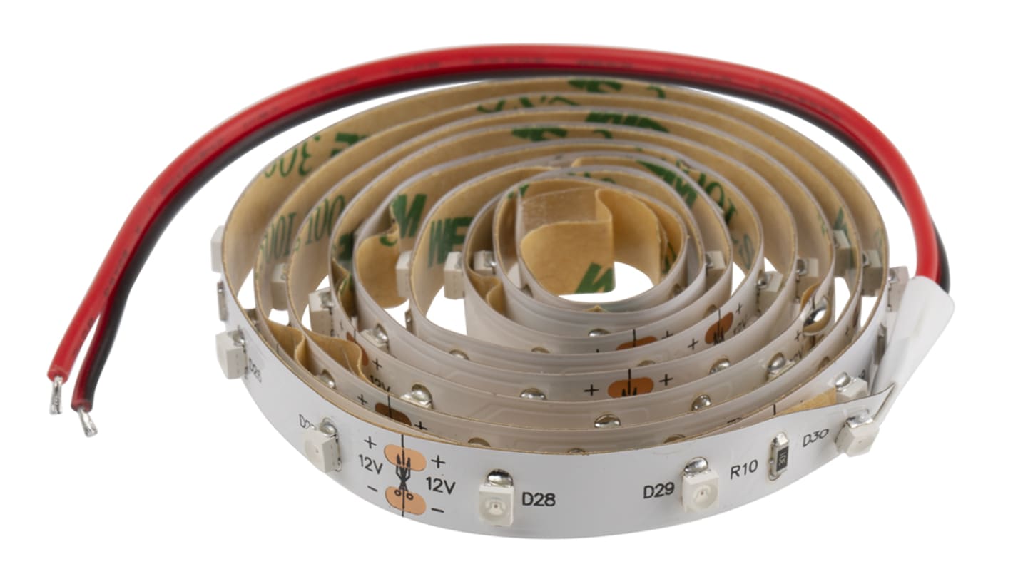 RS PRO 12V Red LED Strip Light, 1m Length