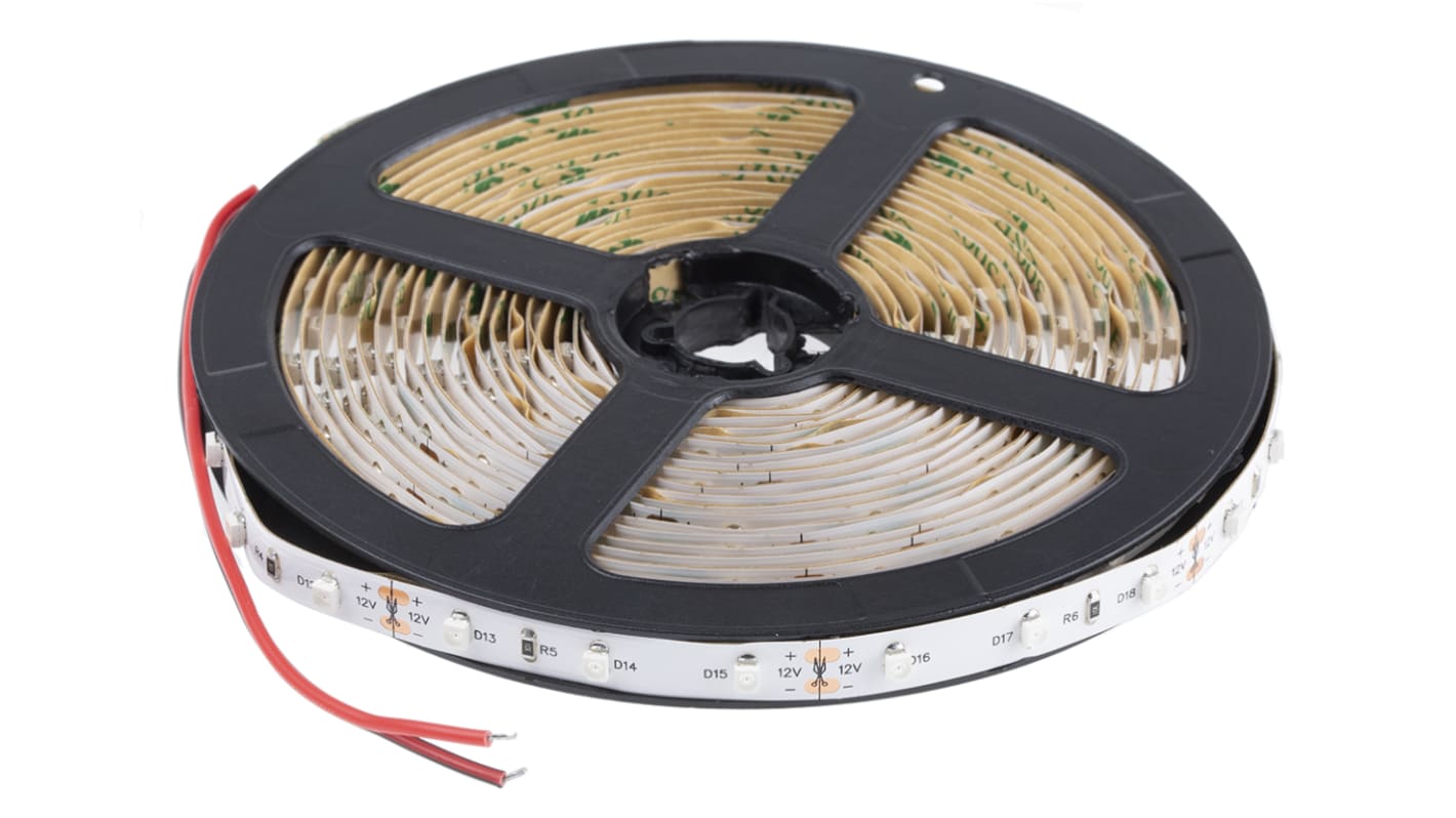 RS PRO LED-Streifen, Rot, 5m x 8mm 12V 60LEDs/M IP20