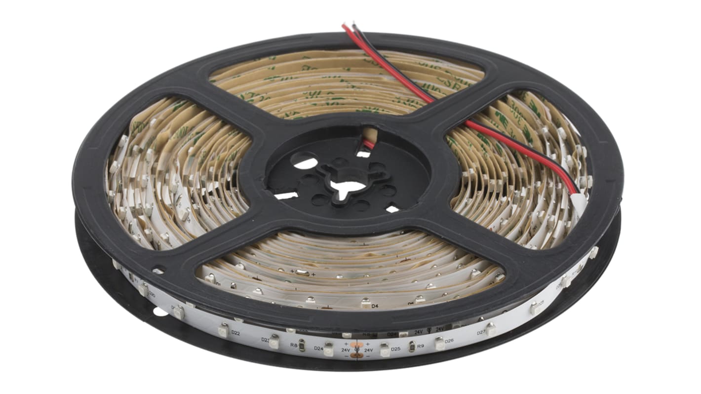 Taśma świetlna LED Żółty 24V W/m: 60 RS PRO