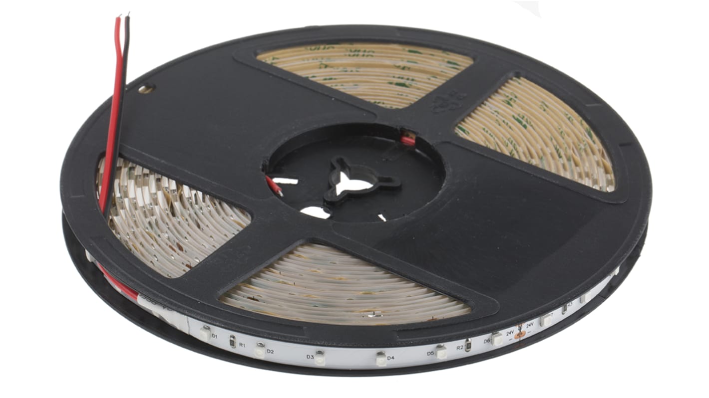 Taśma świetlna LED Niebieski 24V W/m: 60 RS PRO