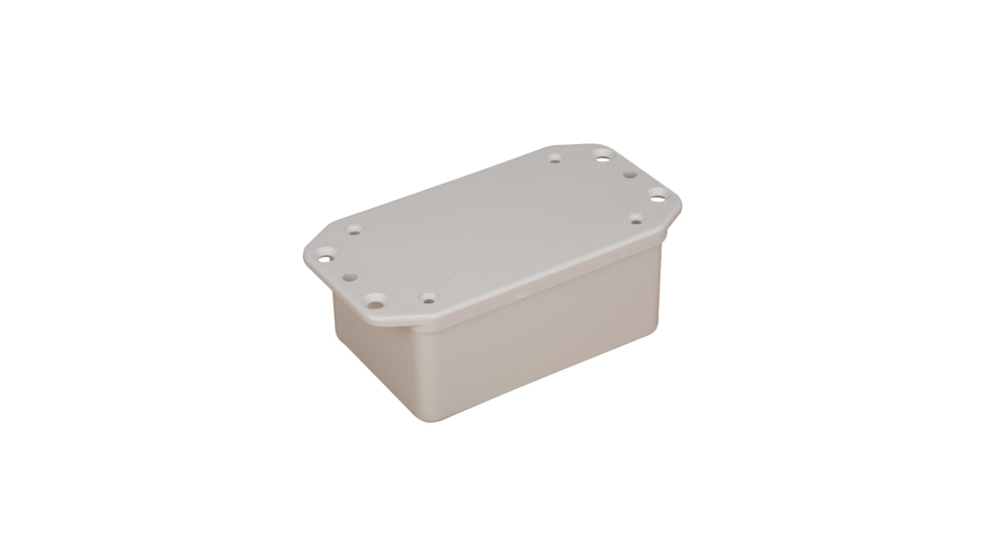 RS PRO Grey ABS Enclosure, IP54, Flanged, Grey Lid, 108.2 x 58.2 x 39.5mm