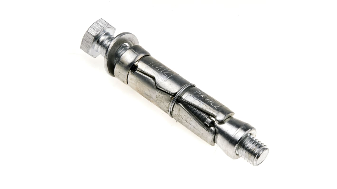 RawlPlug Steel Shield Anchor M12 x 105mm, 20mm Fixing Hole