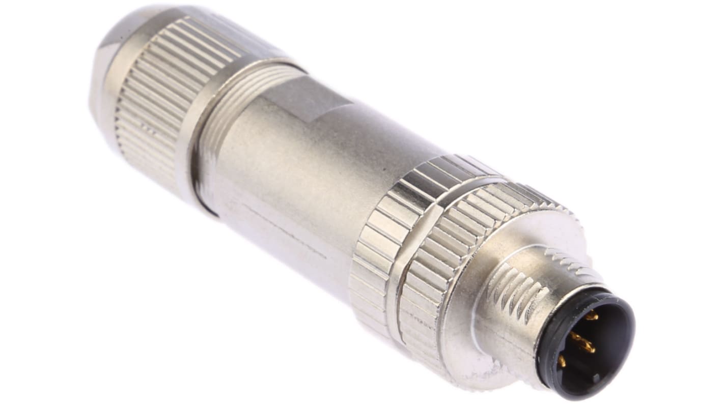 Phoenix Contact Circular Connector, 4 Contacts, Cable Mount, M12 Connector, Plug, Male, IP65, IP67, SACC Series Phoenix Contact Circular Connector, 4 Contacts, Cable Mount, M12 Connector, Plug, Male, IP65, IP67, SACC Series
