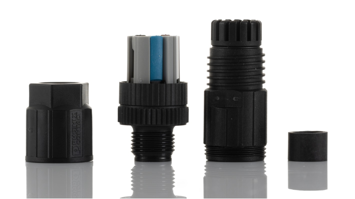 Phoenix Contact Circular Connector, 4 Contacts, Cable Mount, M12 Connector, Plug, Male, IP65, IP67, SACC Series