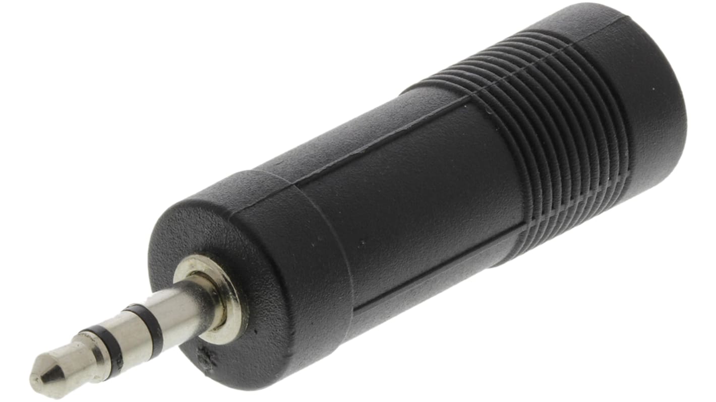 RS PRO AV Adapter, Male 3.5 mm Stereo to Female 6.35 mm Stereo