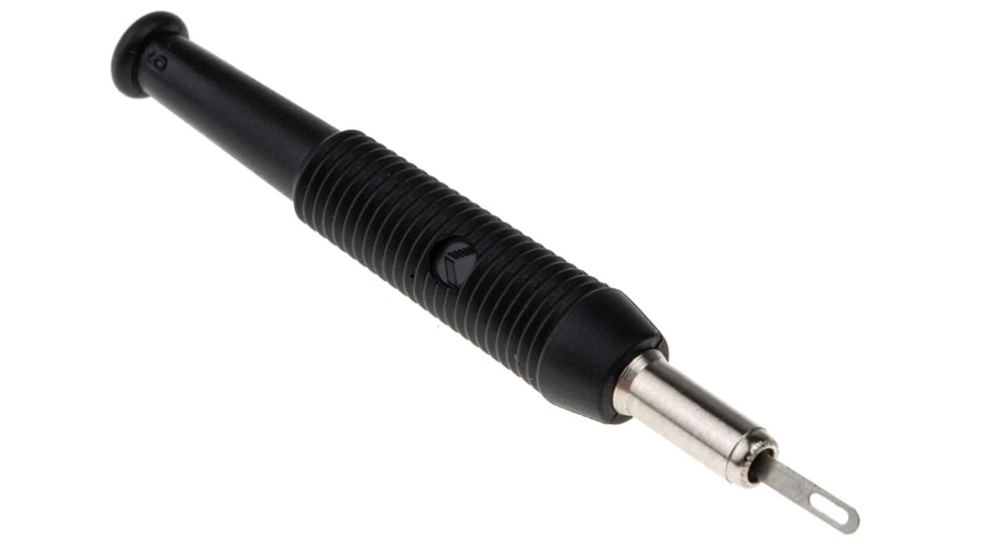 Hirschmann Test & Measurement Black Female Banana Socket, 2mm Connector, Screw Termination, 6A, 60V dc, Tin Plating