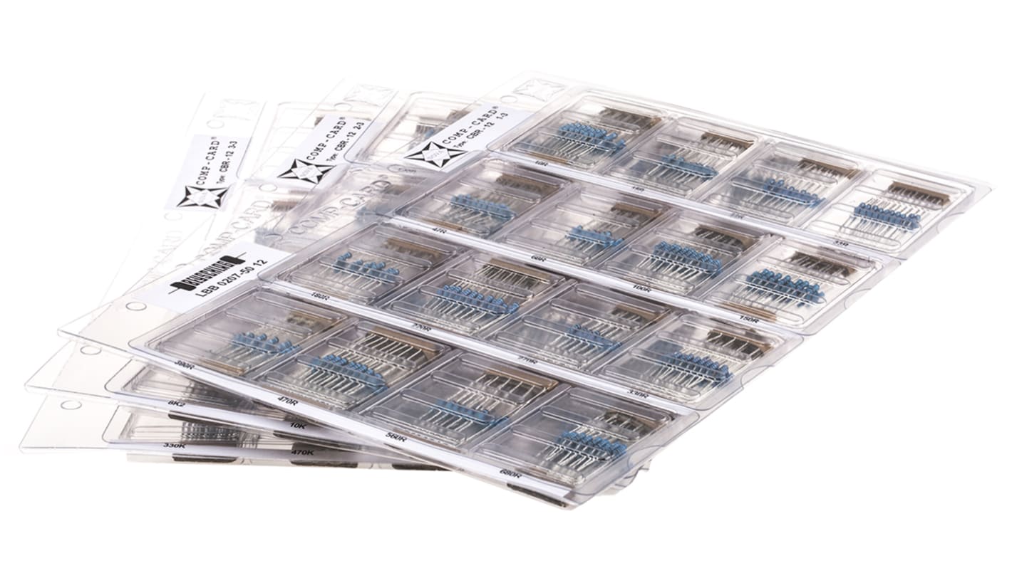 Kit di resistenze Nova da 1480 pezzi, a Film metallico, 10 Ω → 1MΩ, montaggio Su foro
