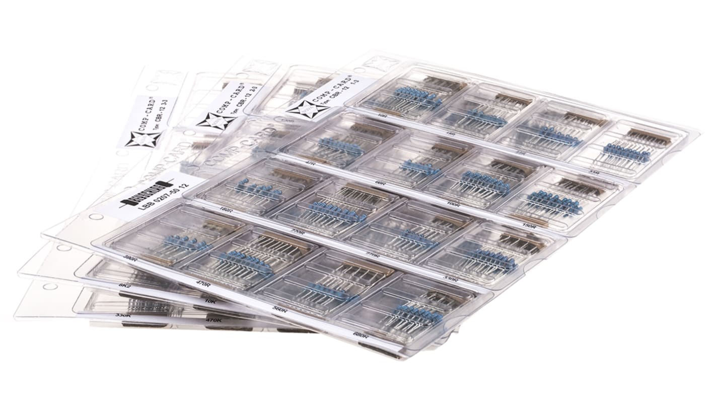 Nova, CBR-12 Metal Film, Through Hole 48 Resistor Kit, with 1480 pieces, 10 Ω → 1MΩ